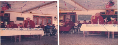The New First Floor of Gomang School was rebuild in the year 1998 and it was inaugurated by our Tisur Rinpoche and other high Eminent Gurus of Gomang Monastery along with camp leaders & School staffs. 