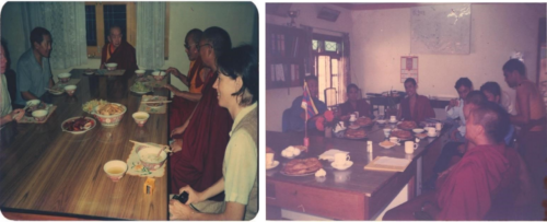 Gathering of Sponsor with Gomang Monastery Abbot & Senior Monks arranged by School administrative staffs. 